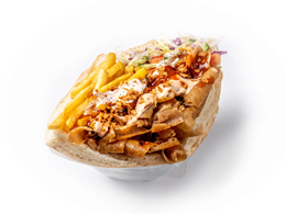 Kebab na bogato z mięsem kraftowym